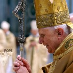 Pope Benedict xvi pic with cross christian image