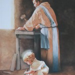 Baby Jesus helping St.Joseph