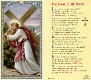 The Cross in my pocket